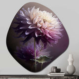 Purple Dahlia Flower I - Asymmetric Metal Wall Art