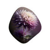 Purple Dahlia Flower I - Asymmetric Metal Wall Art