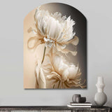 Peony Flower I - Asymmetric Metal Wall Art