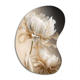 Peony Flower I - Asymmetric Metal Wall Art