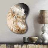 Peony Flower I - Asymmetric Metal Wall Art