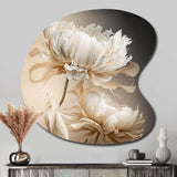 Peony Flower I - Asymmetric Metal Wall Art