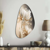 Peony Flower I - Asymmetric Metal Wall Art