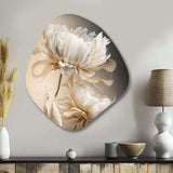 Peony Flower I - Asymmetric Metal Wall Art