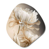 Peony Flower I - Asymmetric Metal Wall Art