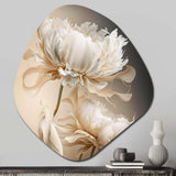 Peony Flower I - Asymmetric Metal Wall Art