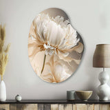 Peony Flower I - Asymmetric Metal Wall Art