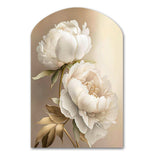 Peony Flower II - Asymmetric Metal Wall Art