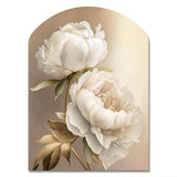 Peony Flower II - Asymmetric Metal Wall Art