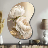 Peony Flower II - Asymmetric Metal Wall Art