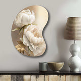 Peony Flower II - Asymmetric Metal Wall Art