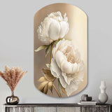 Peony Flower II - Asymmetric Metal Wall Art