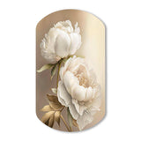 Peony Flower II - Asymmetric Metal Wall Art