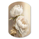 Peony Flower II - Asymmetric Metal Wall Art