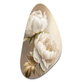 Peony Flower II - Asymmetric Metal Wall Art