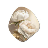 Peony Flower II - Asymmetric Metal Wall Art