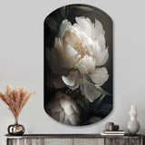 Peony Flower III - Asymmetric Metal Wall Art