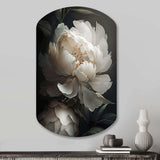 Peony Flower III - Asymmetric Metal Wall Art