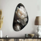 Peony Flower III - Asymmetric Metal Wall Art