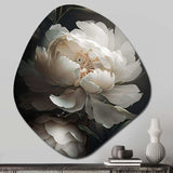 Peony Flower III - Asymmetric Metal Wall Art