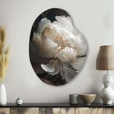 Peony Flower III - Asymmetric Metal Wall Art