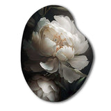 Peony Flower III - Asymmetric Metal Wall Art