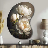 Peony Flower IV - Asymmetric Metal Wall Art