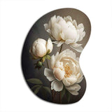 Peony Flower IV - Asymmetric Metal Wall Art