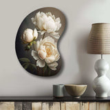 Peony Flower IV - Asymmetric Metal Wall Art