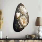 Peony Flower IV - Asymmetric Metal Wall Art