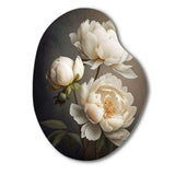 Peony Flower IV - Asymmetric Metal Wall Art