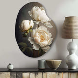 Peony Flower IV - Asymmetric Metal Wall Art