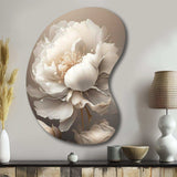 Peony Flower VI - Asymmetric Metal Wall Art