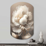 Peony Flower VI - Asymmetric Metal Wall Art