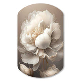 Peony Flower VI - Asymmetric Metal Wall Art