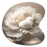 Peony Flower VI - Asymmetric Metal Wall Art