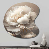 Peony Flower VI - Asymmetric Metal Wall Art