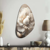 Peony Flower VI - Asymmetric Metal Wall Art