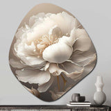 Peony Flower VI - Asymmetric Metal Wall Art