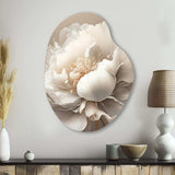 Peony Flower VI - Asymmetric Metal Wall Art