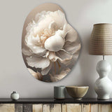 Peony Flower VI - Asymmetric Metal Wall Art