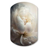 Peony Flower VII - Asymmetric Metal Wall Art