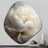 Peony Flower VII - Asymmetric Metal Wall Art