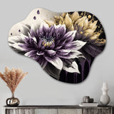 Dahlia Flower II - Asymmetric Metal Wall Art