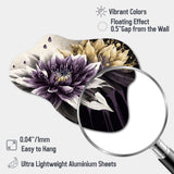 Dahlia Flower II - Asymmetric Metal Wall Art