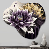 Dahlia Flower II - Asymmetric Metal Wall Art