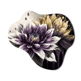 Dahlia Flower II - Asymmetric Metal Wall Art