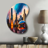 Chicago City Architecture II - Asymmetric Metal Wall Art