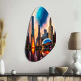 Chicago City Architecture II - Asymmetric Metal Wall Art