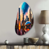 Chicago City Architecture II - Asymmetric Metal Wall Art